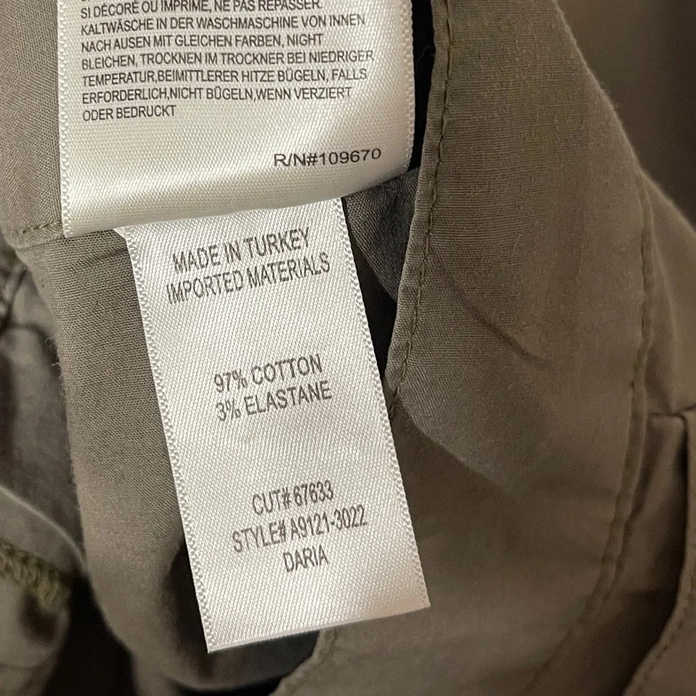 AGOLDE Daria High‎ Waist Crop Wide Leg Twill Utility Pant in Duffle Women's 28 - Picture 11 of 12